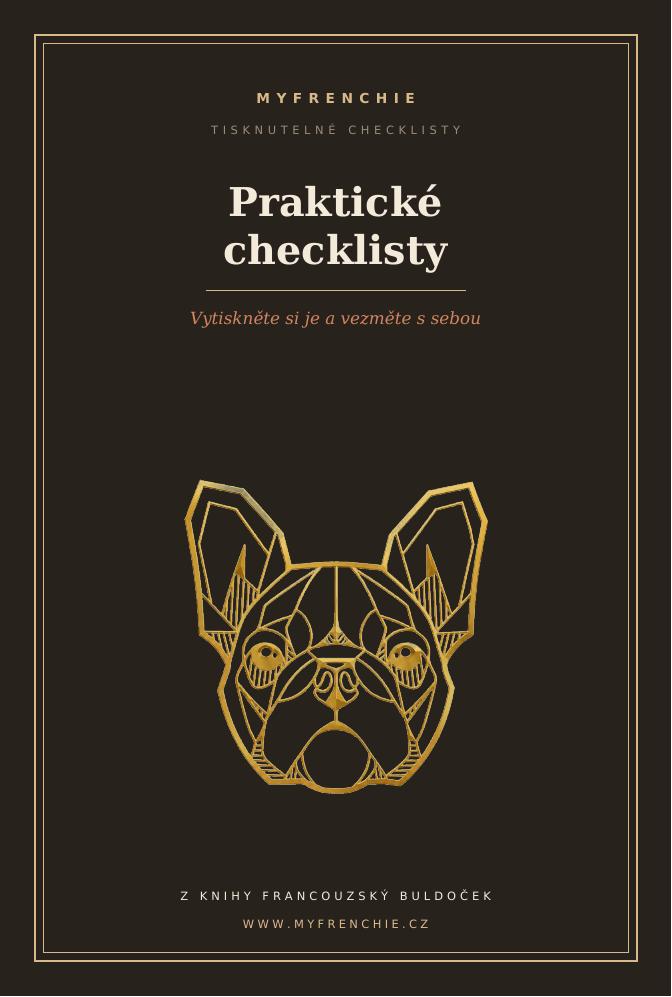 Náhled bonusových tisknutelných checklistů